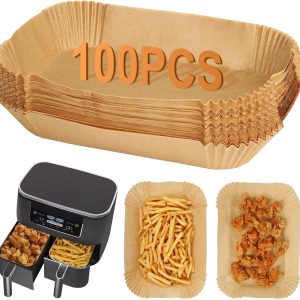 100 baking paper sheets for air fryer – non-stick & fat-free 🔥 Offer ends soon